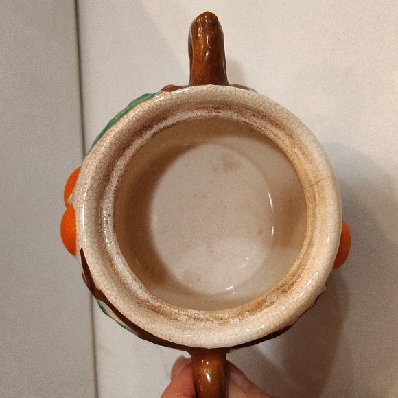 Vintage creamer & Sugar Japan hand painted berry design - Picture 7 of 10